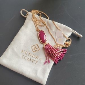 KENDRA SCOTT Eva necklace in Pink Agate